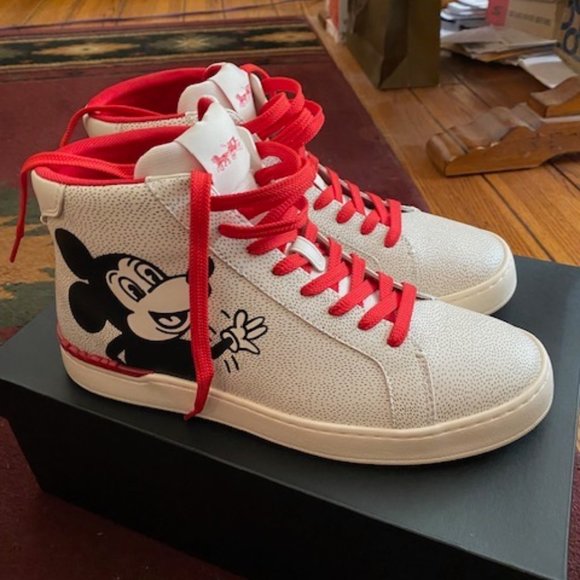 New Coach Disney Keith Haring Men's Sneakers - Picture 1 of 2